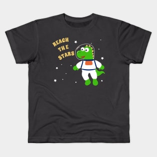 Cute dinosaur astronaut. Kids T-Shirt